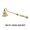 Vintage Candle Extinguisher Aromatherapy Enamel Diamond-encrusted Art Retro Long Handle Candle Snuffer Elegant Household Decor