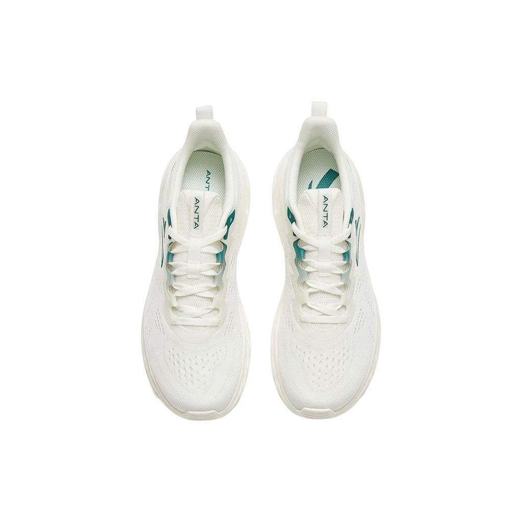 Anta Hydrogen Running Series Mesh Shock Absorption Non-Slip Wear-Resistant Low-Top Running Shoes Men Sneakers White Green 912325577-1