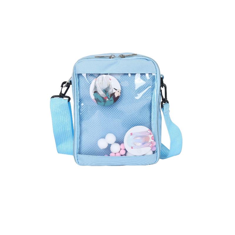 Mini Crossbody Bags for Women Cute PVC Transparent Small Clear Pink Ita Bag Black White Women's Shoulder Purse Handbag