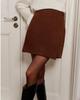 Versatile Slimming High-Waisted A-line Slit Skirt with Irregular Design