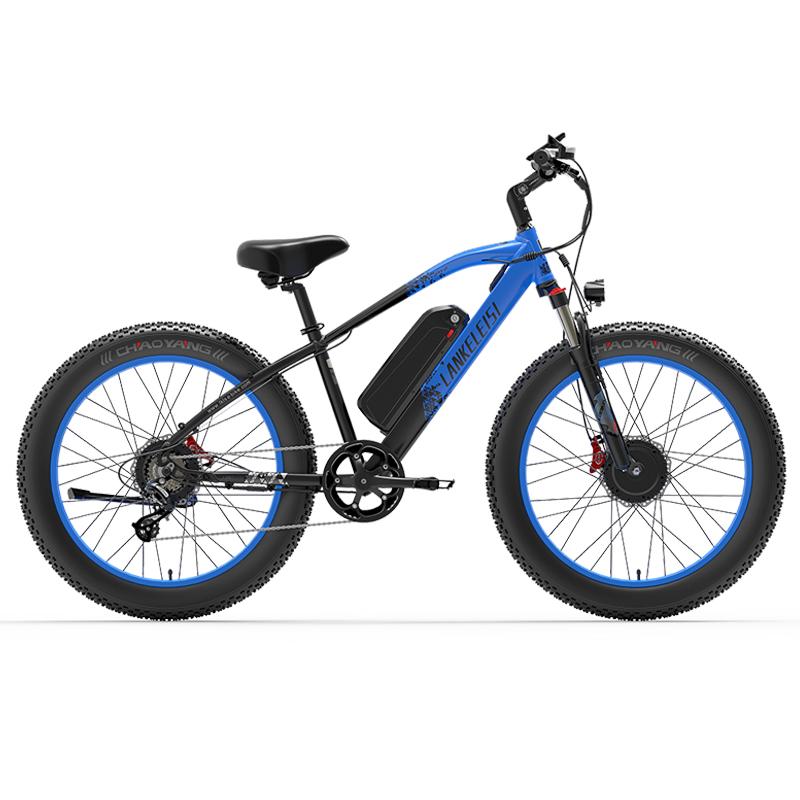 LANKELEISI MG740PLUS Ebike 2000W Doppio Motore 48V 20Ah Batteria Rimovibile 26 Pollici Ruote Grasse Bicicletta Elettrica Freni Idraulici Dirt bike