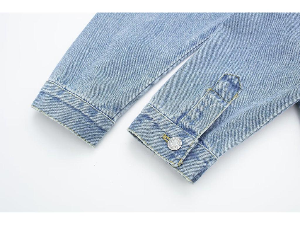 2025 Autumn European American Style Denim Shirt Jacket