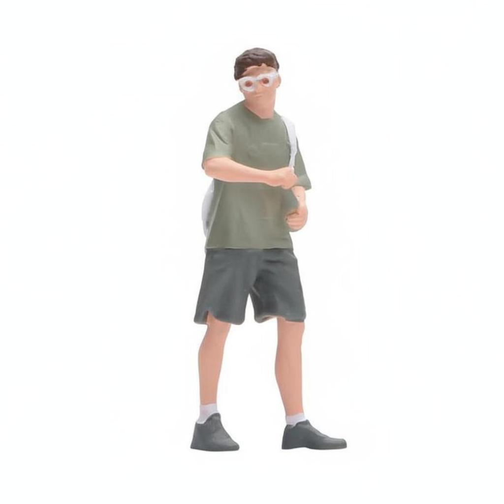 Casual Clothing Resin Miniature Male Figure Hand Painted 1 64 Scale for Diorama