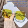Fashion Popular Oversize Night Vision Myopia Glasses Women Men Day and Night Vision Near Sight Goggles Brighten Driving At Night