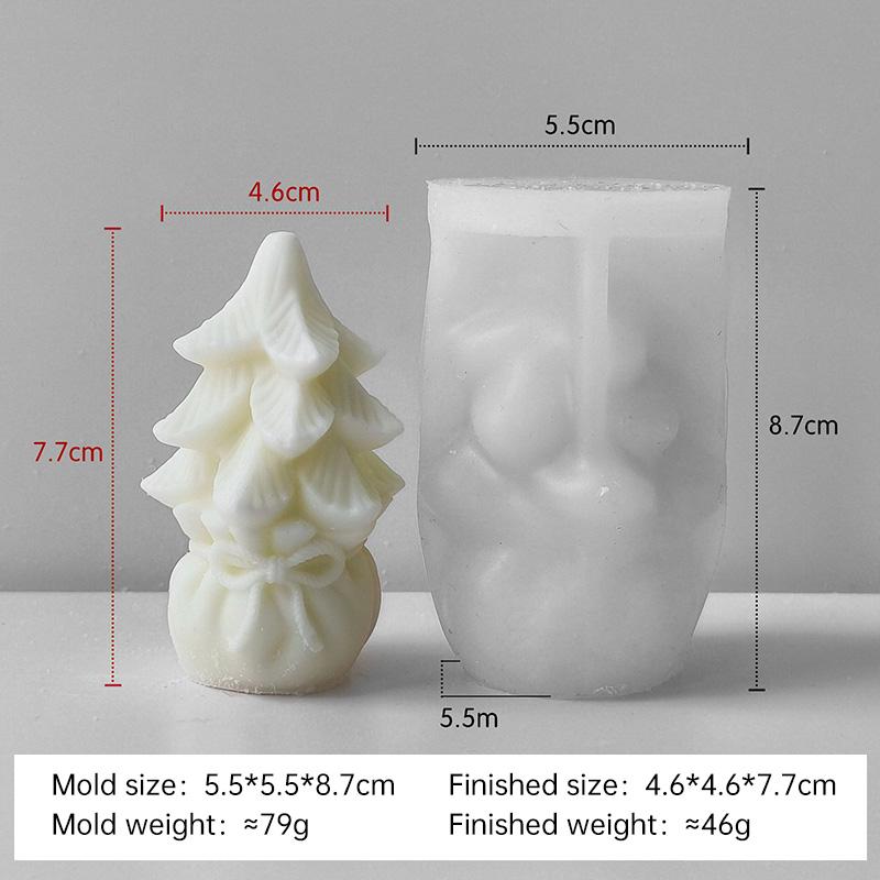 DIY Weihnachts-Serie Schneemann Schneestiefel Silikonform Handgemachte Aroma-Kerzenform Weihnachts-Elch Glocken Kerzenherstellungszubehör