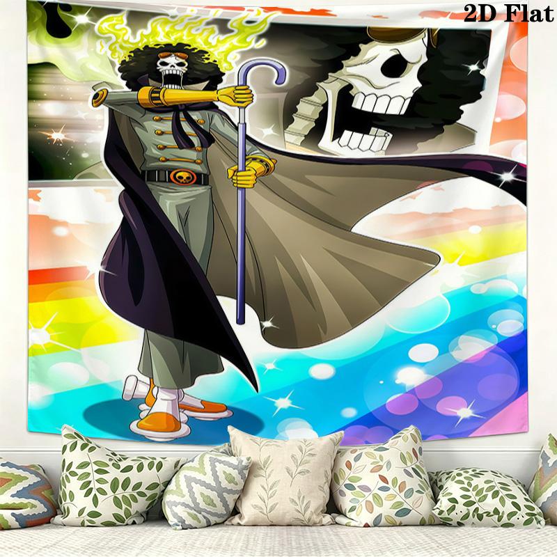 One Piece Sanji Wall Tapestry Aesthetic Wall Hanging Printed Fabric Blanket Decorative Tapestries For Bedroom Living Room Home Decor