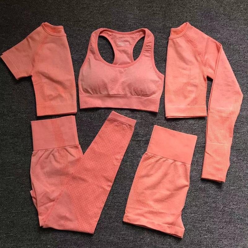 Seamless High-Waisted 9/10 Length Leggings With Jacquard Dot Women Butt Lifting Tummy Control