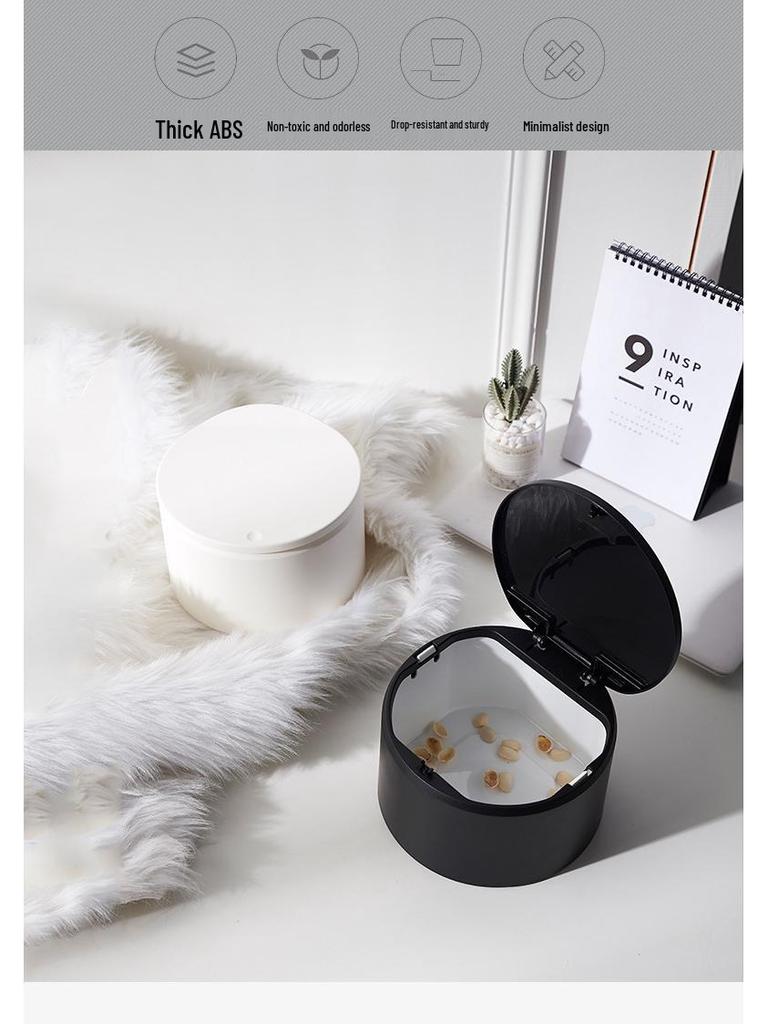 Creative Mini Desktop Trash Can - Plastic Storage Bucket