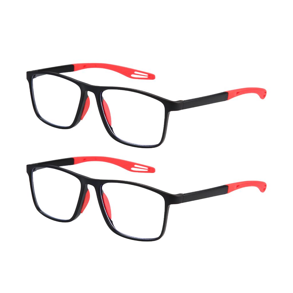 2 Pack New fashionable reading glasses for middle-aged and elderly people ultra light anti blue light presbyopia glasses