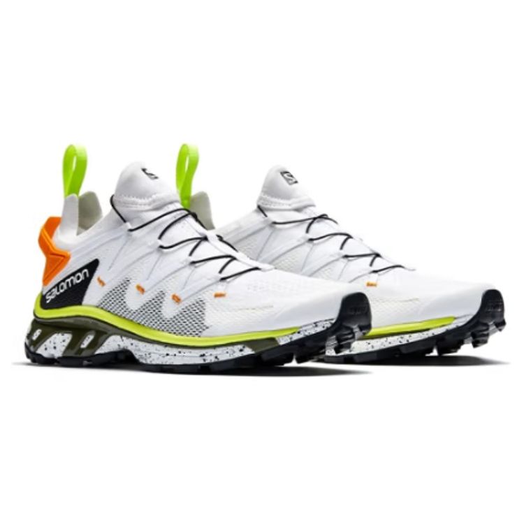 Salomon Xt-Rush Outdoor Mesh Cushioning Non-Slip Durable Breathable Lightweight Low-Top Running Shoes Unisex Sneakers White Black Yellow 415166