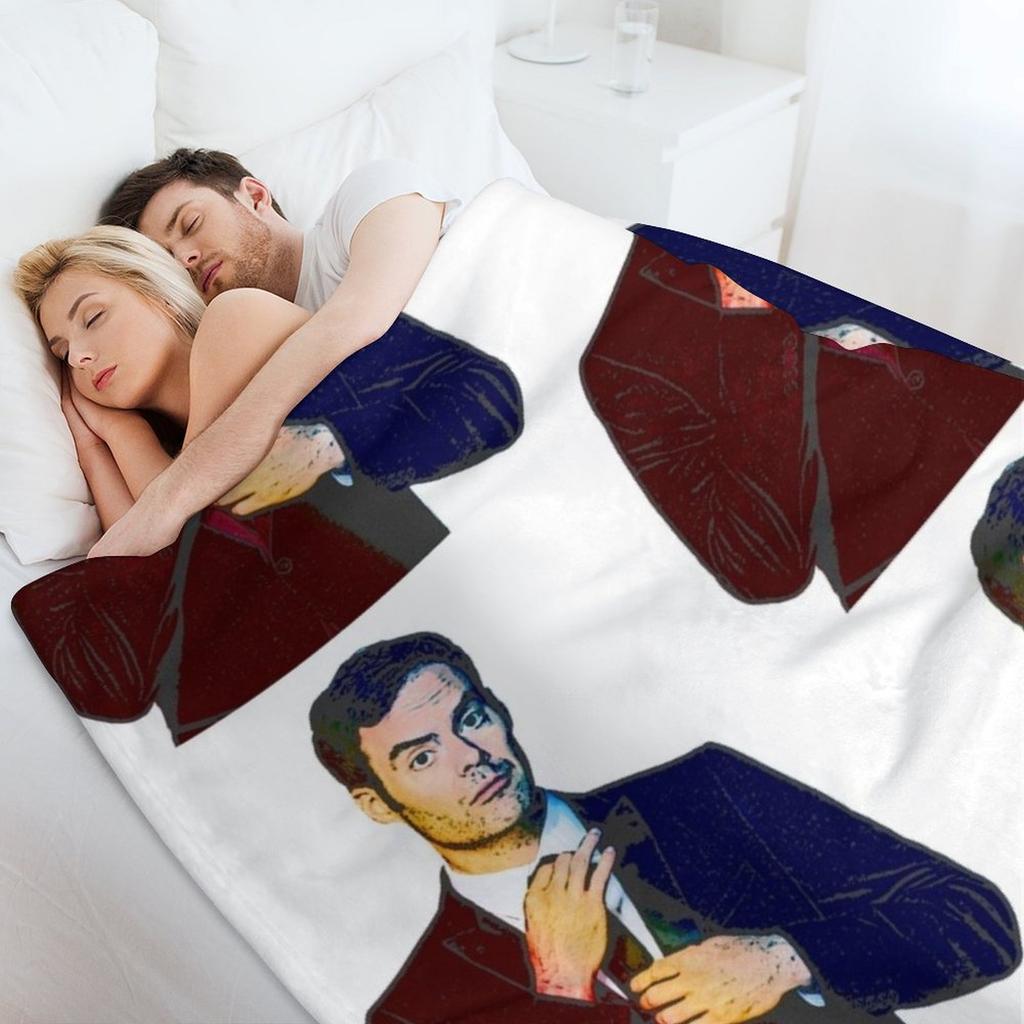 Pastel Holographic Bill Hader Throw Blanket manga sofa bed Flannel Fabric Travel Blankets