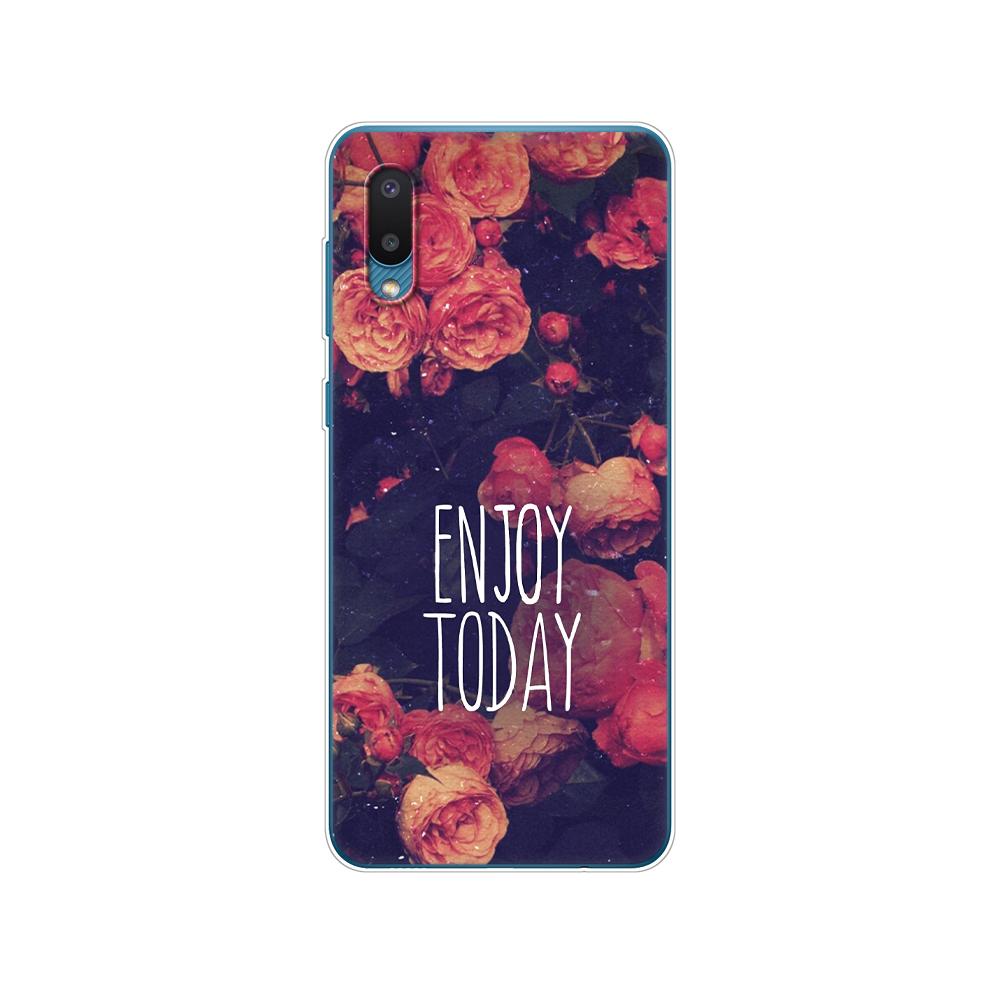 For Samsung A02 M02 Cover Soft Silicon Tpu Phone Back Case For Samsung Galaxy A02 Galaxy M02 SM-A022G A022 Bumper 6.5inch Flower
