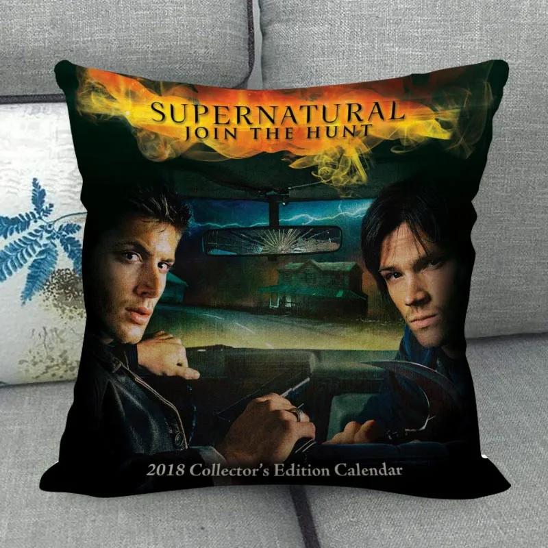 

Custom Supernatural Pillowcase Wedding Decorative Cotton Linen Pillow Case For Home Pillow Cover 45X45(One Sides) 18x18Inch