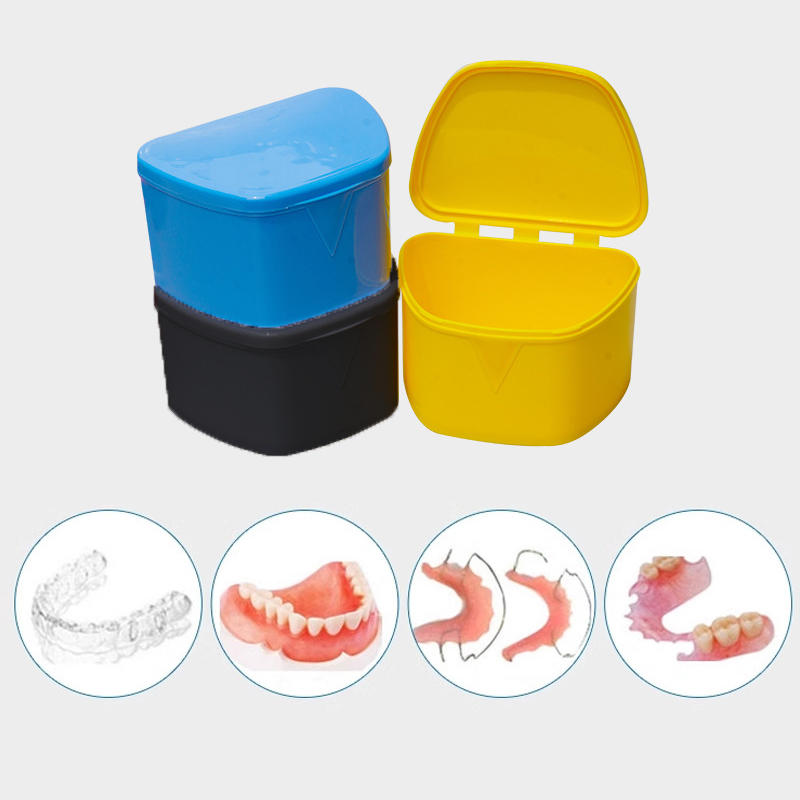 False Mouth Guard Orthodontic Teeth Case Dental Retainer Denture Bath Box Cleaning Artificial Tooth Holder Oral Hygiene Supply