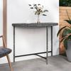 Day and Night - Day and Night Gray Synthetic Rattan Garden Table 100x50x75 Cm