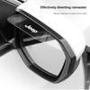 2Pcs Car Rearview Mirror Rain Eyebrow Protector Rain Sticker For Jeep Grand Cherokee Wrangler JK Gladiator Compass Renegade Patr