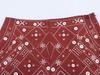 European American Women's Mirror Effect Embroidery Vest & Shorts Set