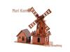 Forest Breath Exquisite Dutch Windmill DIY Model - Intelligent Assembly Educational Toy