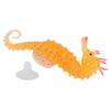 Simulation Seahorse Realistic Luminous Silicone Hippocampus with Suction for AquariumsYellow