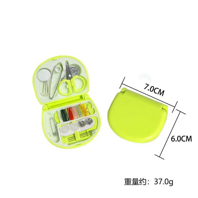 Portable Travel Mini Sewing Kit Buttons Pins Storage Boxes Handmade DIY Sewing Tools Scissor Thimble Needle Threads Box Set