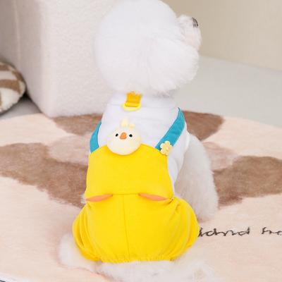 Cute Pet Bigbear Teddy Small Dog Dog Clothes Spring and Autumn Quad