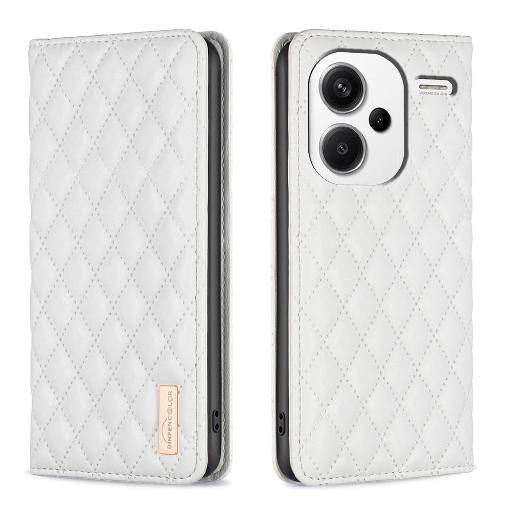 BINFEN COLOR BF Style-16 For Xiaomi Redmi Note 13 Pro+ 5G Case Card Slots Magnetic Closure Phone Cover