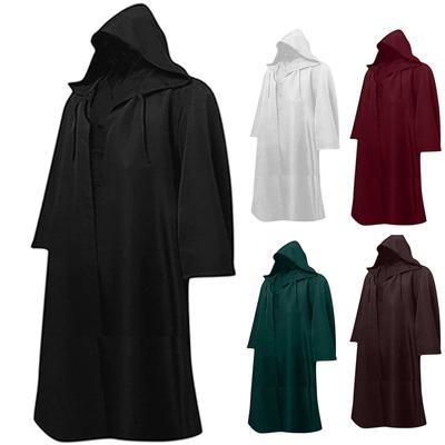 ליל כל הקדושים תחפושת גברים Cosplay מעיל וינטג' מעיל מעל מעיל גלימה גלימה מעיל