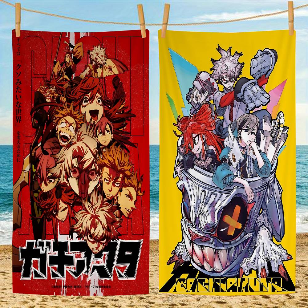 Fantasy Anime Gachiakuta Bath Towel Microfiber Soft Water Absorbing Breathable For Girl Kids Decorative Cartoon Beach Towel