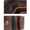 MVA Genuine Leather Men's Wallet - Short Bifold Vintage Stitch Coin Purse with Multiple Card Slots 7042