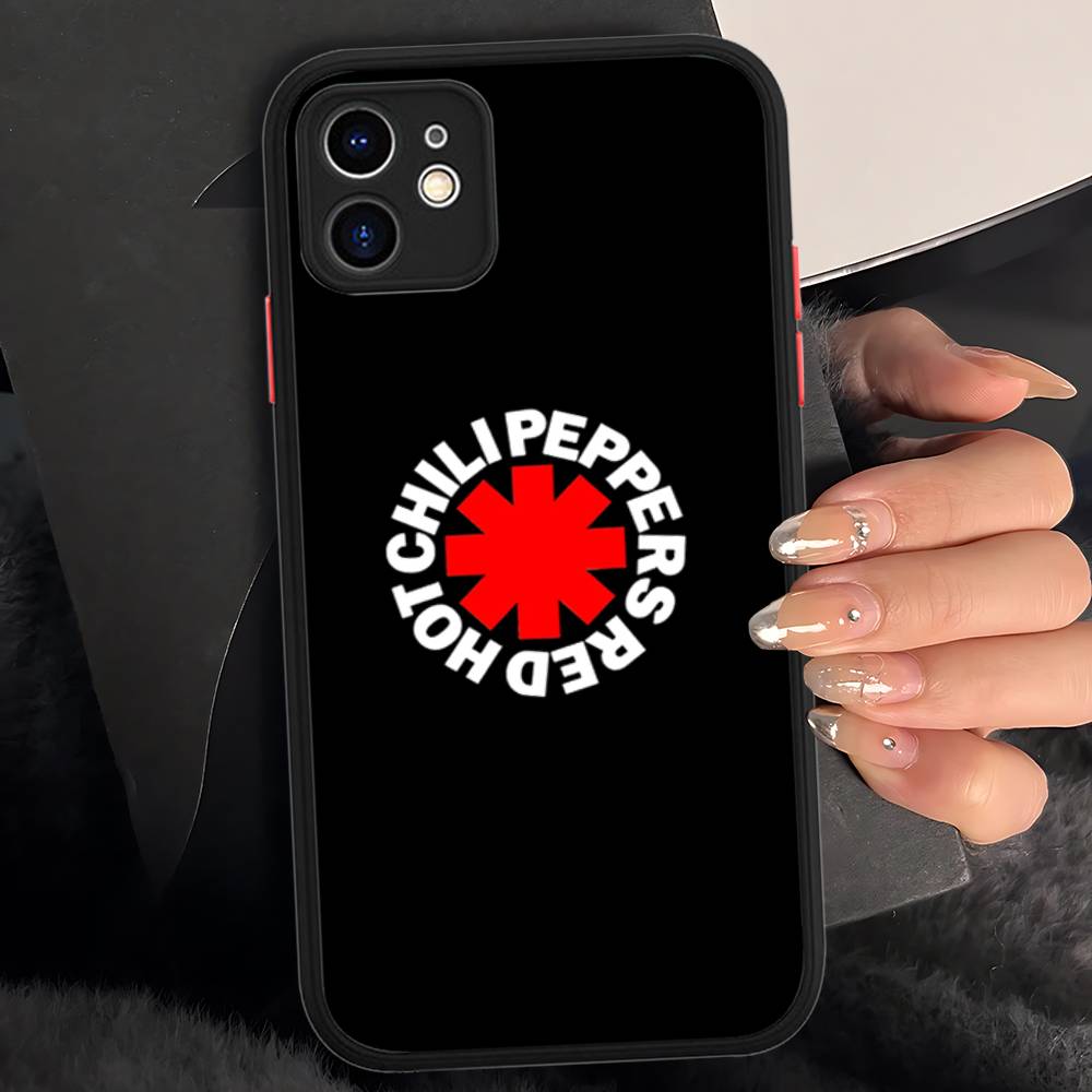 Red Hot Chili P-Peppers Band Matte Protective Case For IPhone 16 15 14 13 12 11 Pro Max X XS MAX Protection Case