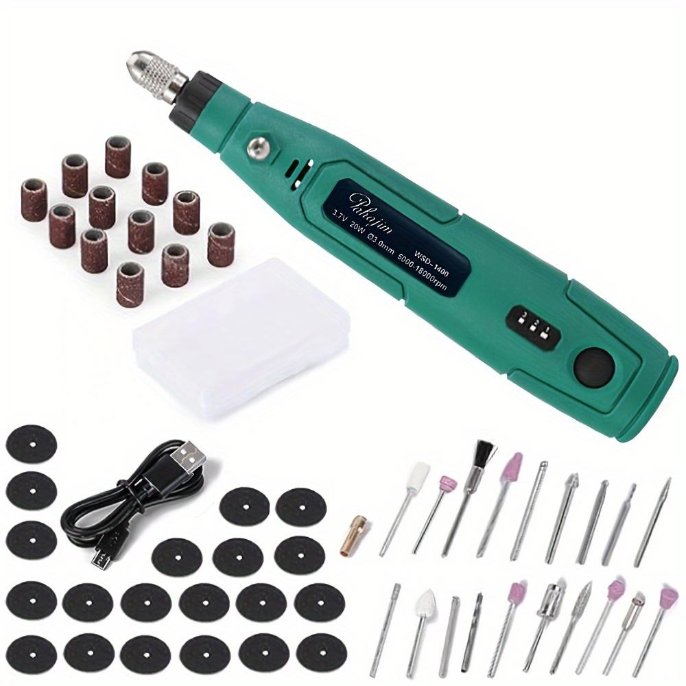 

Mini Cordless Rotary Tool Set 3.7V USB Rechargeable, 3 Speed 44pcs Rotary Tool Kit for Sanding, Polishing, Drilling, Etching 44pcs kit