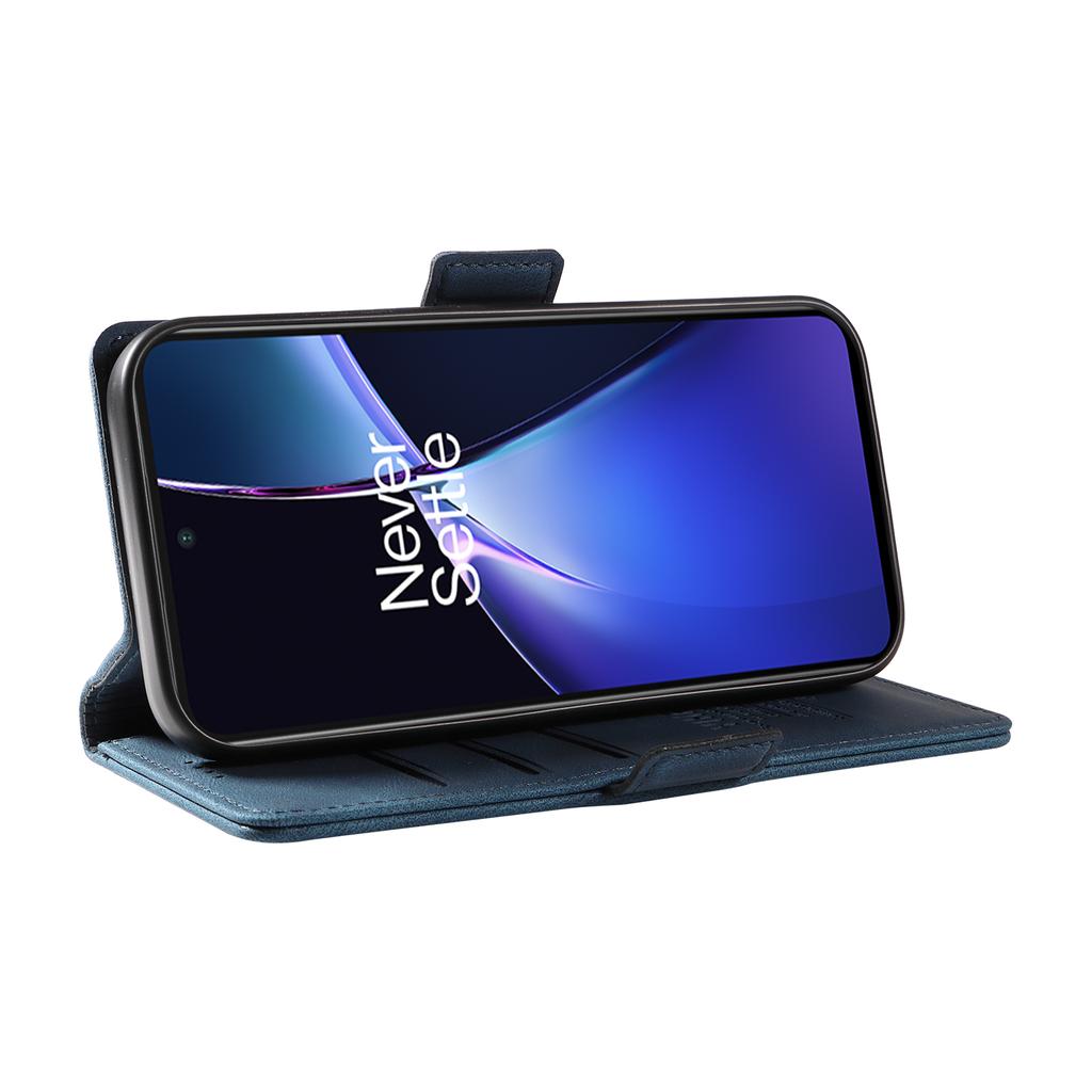 Dla OnePlus Nord CE4 Lite 5G/Oppo K12x 5G (Chiny) Etui Pokrowiec na telefon ze skóry PU Stojak Przegródki na karty