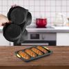 2Pcs Silicone Baking Tray Hamburger Bun Mold French Bread Pan Non-stick Baking Plate for Bread Mold Kitchen Cooking Baking Tool