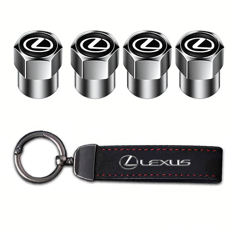 Auto Reifen Felgen Ventilkappen Abdeckung Wildleder Auto Schlüsselanhänger Ring Schlüsselanhänger Für Lexus RX330 IS250 RX350 IS300h NX300h RX400h Ct200h ES300h