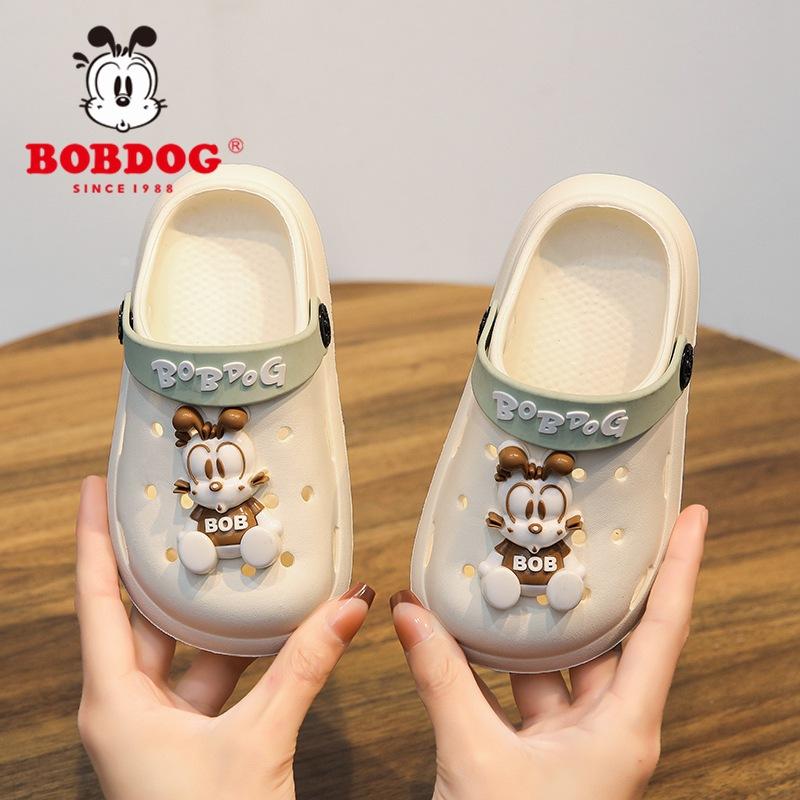 Babu bean children's hole shoes 2025 summer new boy baby indoor non-slip ultra-light bag head princess sandals