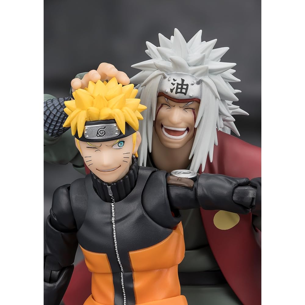 TAMASHII NATIONS Naruto S.H.Figuarts Jiraiya Sage Mode Action Figure with Accessories