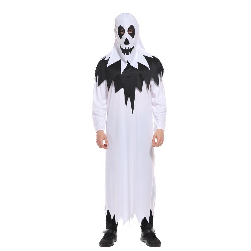 Halloween Costume Men's Adult Face Scary Ghost Clothing Performance Costume Vampire Costume Elf