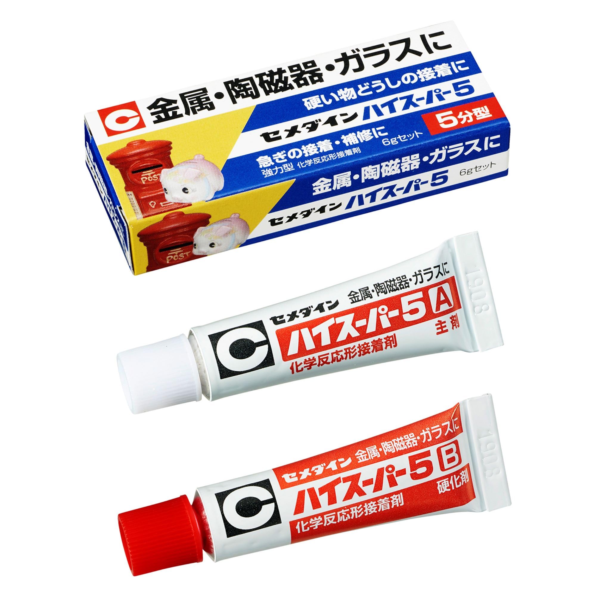 Cemedine High Super 5 CA-183 6G 6g Set One Size синий