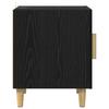 Nightstand Black Oak Effect 40 x 40 x 50 cm Wood Based Material