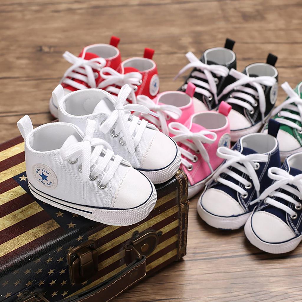 SportHome Baby Girls Boys Shoes Sneaker Anti-Slip Soft Sole Toddler Colorful Canvas Shoes SportHome Baby Girls Boys Shoes Sneaker Anti-Slip Soft Sole Toddler Colorful Canvas Shoes