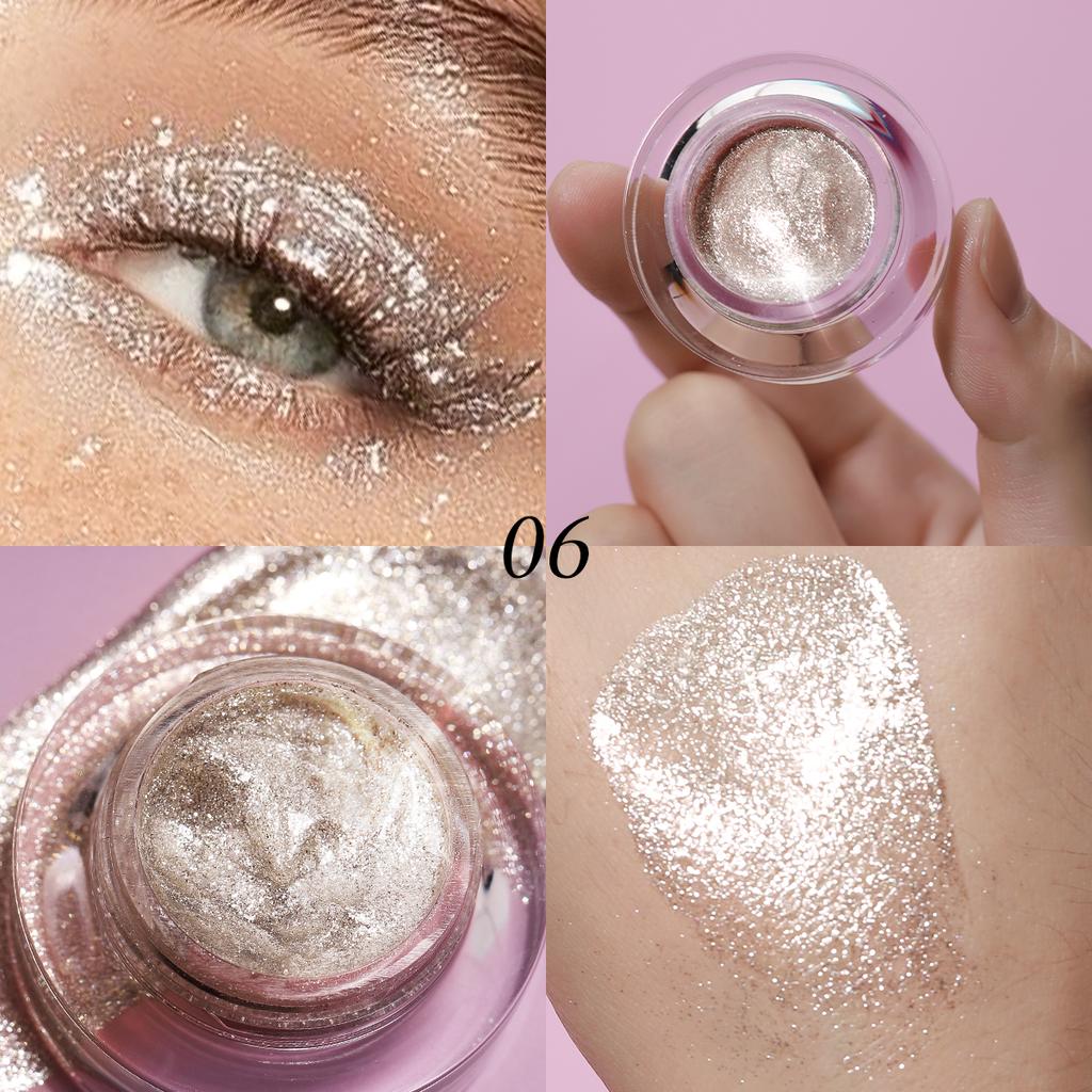 7 Color Liquid Eyeshadow Waterproof, Non-sticky Rmt Highlighter & Smoky Eyeshadow with Vivid Color Payoff Cosmetics