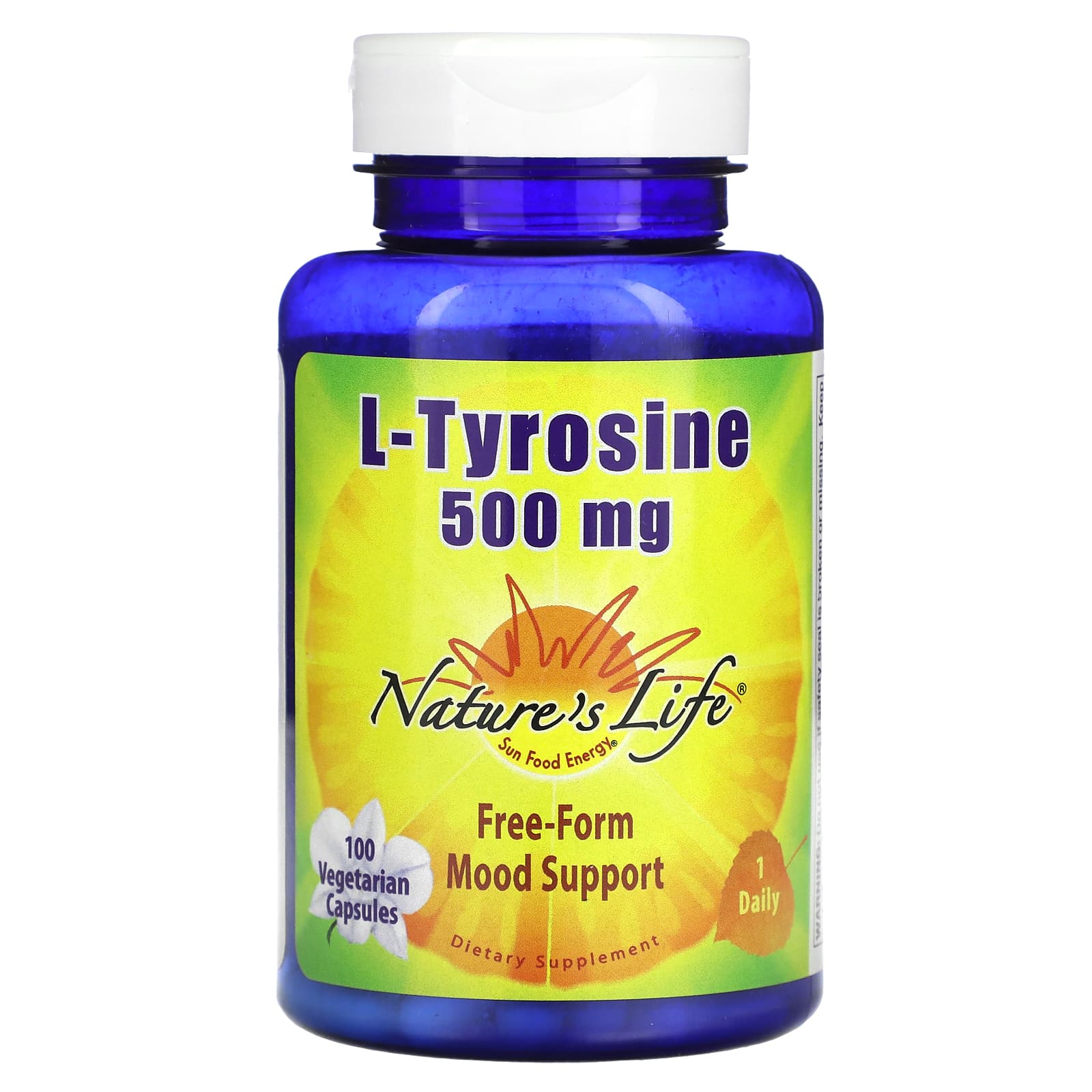

Nature S Life, L-Tyrosine, 500Mg, 100 Veggie Caps