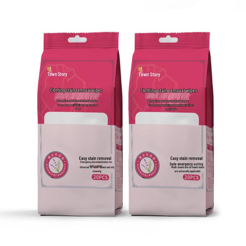 Machi Story Portable Stain Remover Wipes for Clothing & White Shoes