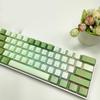 Taiwan Matcha Themed H61 Mini Mechanical Keyboard with Blue Switches, Wired/Wireless, Hot-Swappable, Traditional Chinese Pinyin Layout