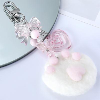 Kreskówka Piękny Pluszowy Pazur Serce Brelok Wisiorek Słodka Pluszowa Lalka Zabawka Kawaii Miękki Wypchany Plecak Zawieś Klucz Brelok