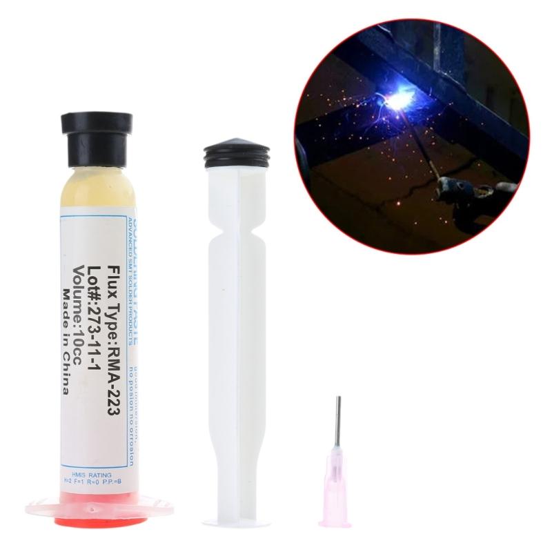 10cc Lead-free Solder Flux RMA-223 for Chips Computer Phone LED for BGA SMD PGA Repair Tool Scaling Powder DIY