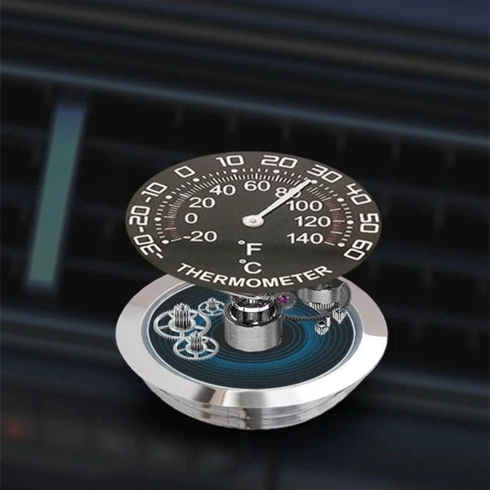 Digitalanzeige Digitales Thermometer Mini-Größe Auto-Lüftungsschlitz-Thermometer Lüftungsschlitz-Montage