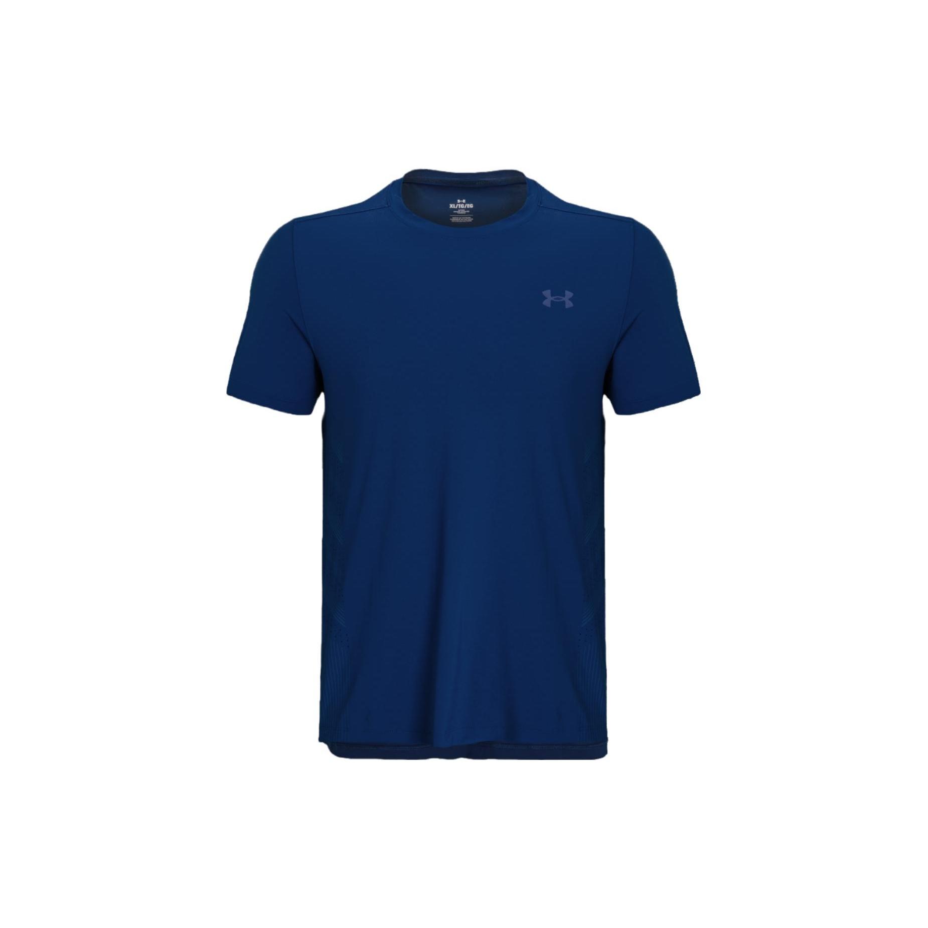 Under Armour ISO-CHILL LASER T-Shirt Navy Blue Men s 1376518-471 XL