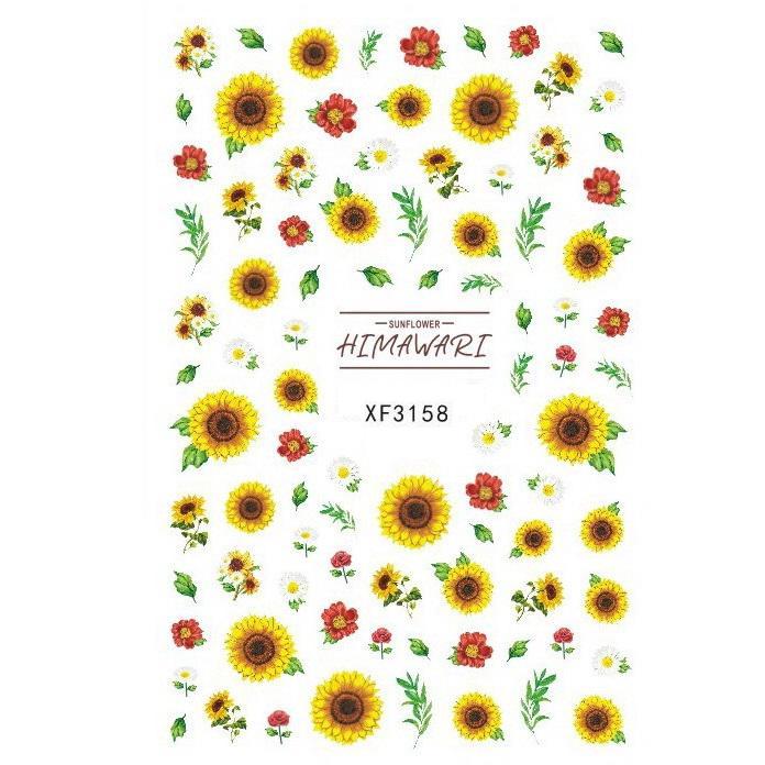 

3D наклейки для дизайна ногтей, 1лист