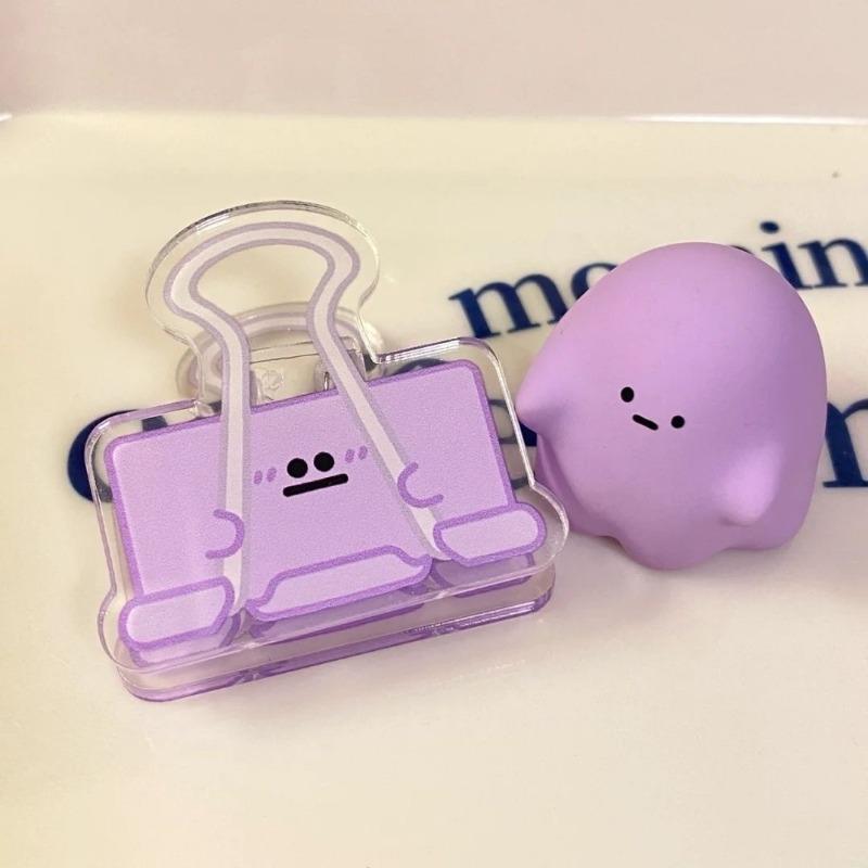 Cute Acrylic Eye Expression Paper Clips Office Stationery Gift